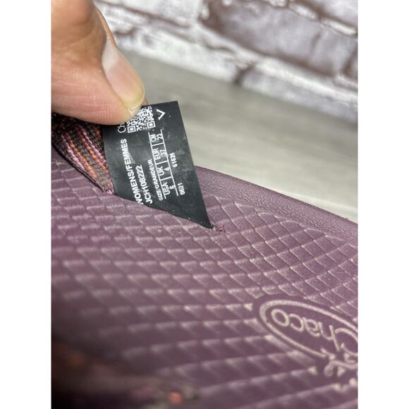 Chaco Lowdown Purple Polyester FlipFlops Beach Slide Sandals Women Sz 6M US/37EU - Picture 9 of 16